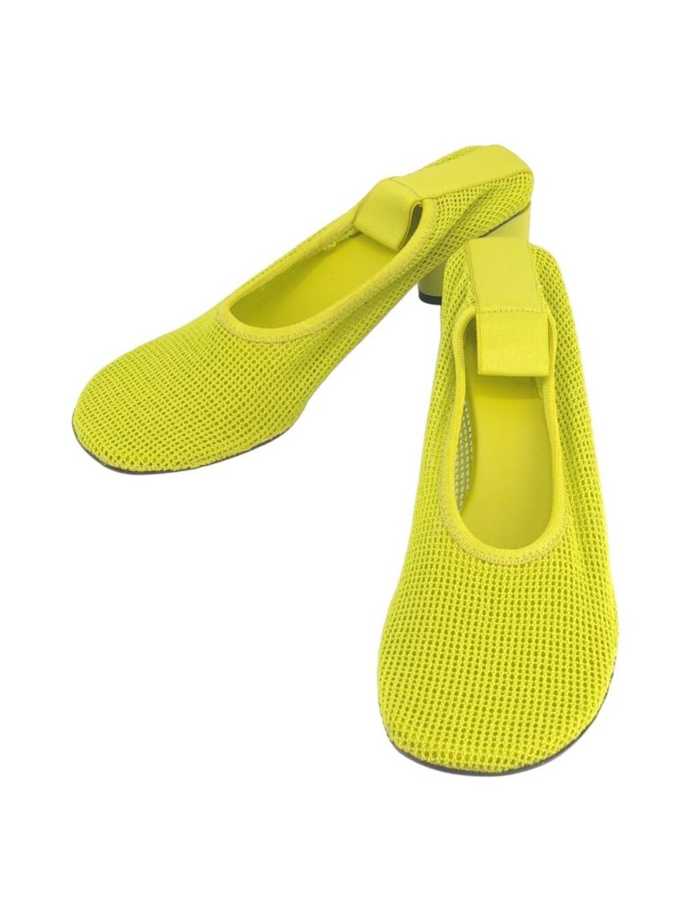 Bottega Veneta Atomic Stretch Mesh Pumps Yellow Heels